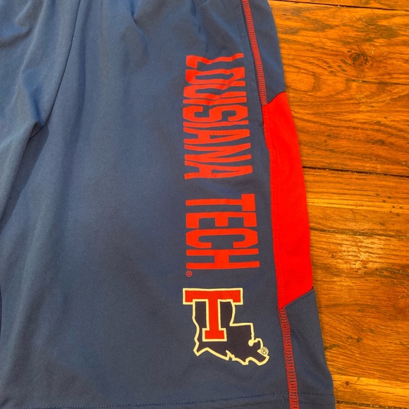 Colosseum Louisiana Tech Men’s Athletic Shorts Blue Size Small - Picture 3 of 9